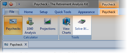 Paycheck Solve-it button