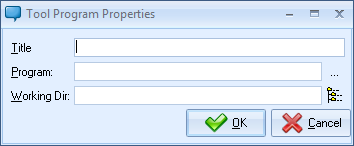 Tools Program Properties